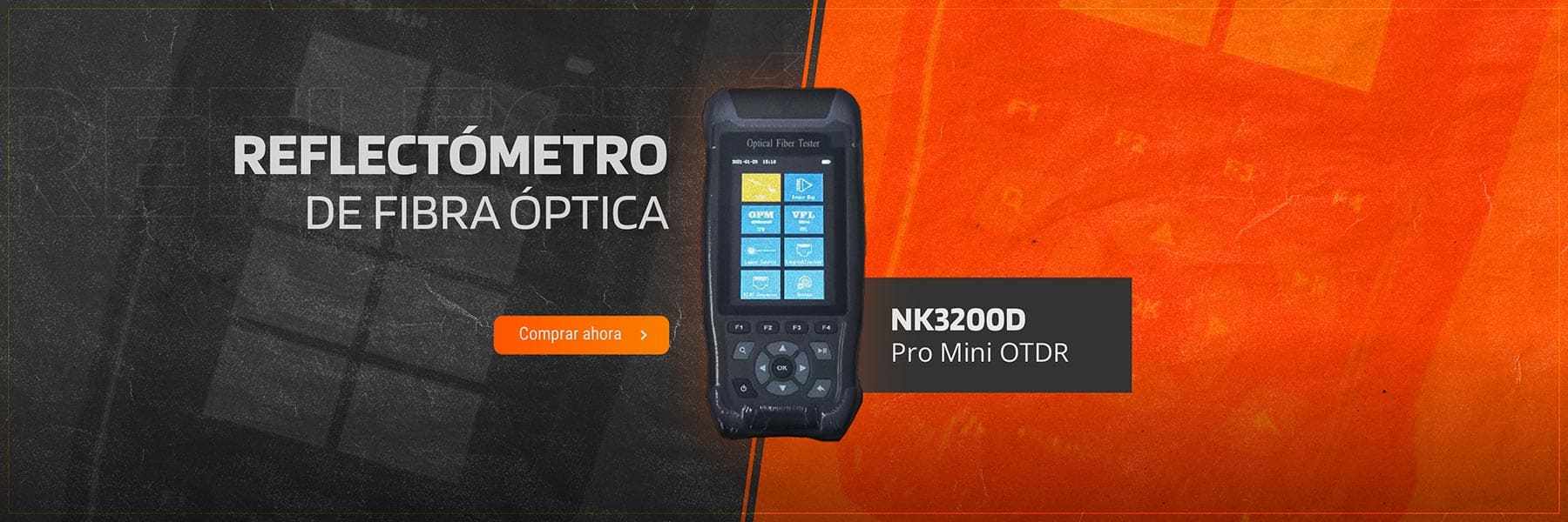 Reflectómetro de fibra óptica NK3200D | City Tools - Conectando el futuro, una fibra a la vez